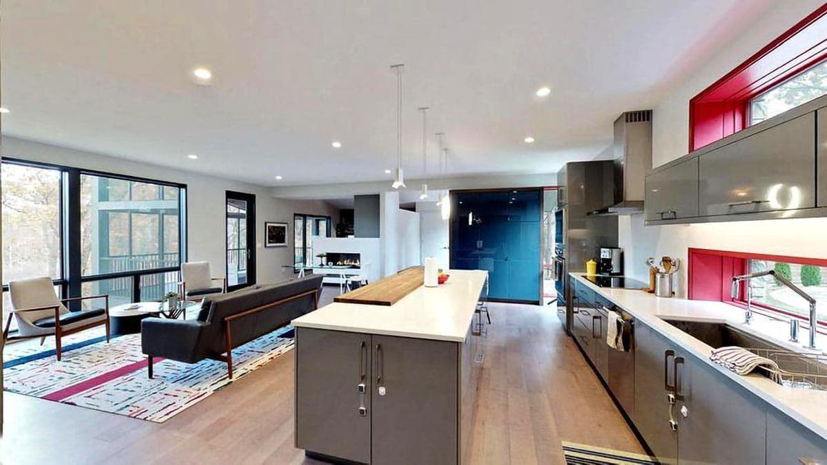 Plan 970080VC: Modern House Plan with Living On Three Levels - Image #8 - Contemporary, Modern, Northwest