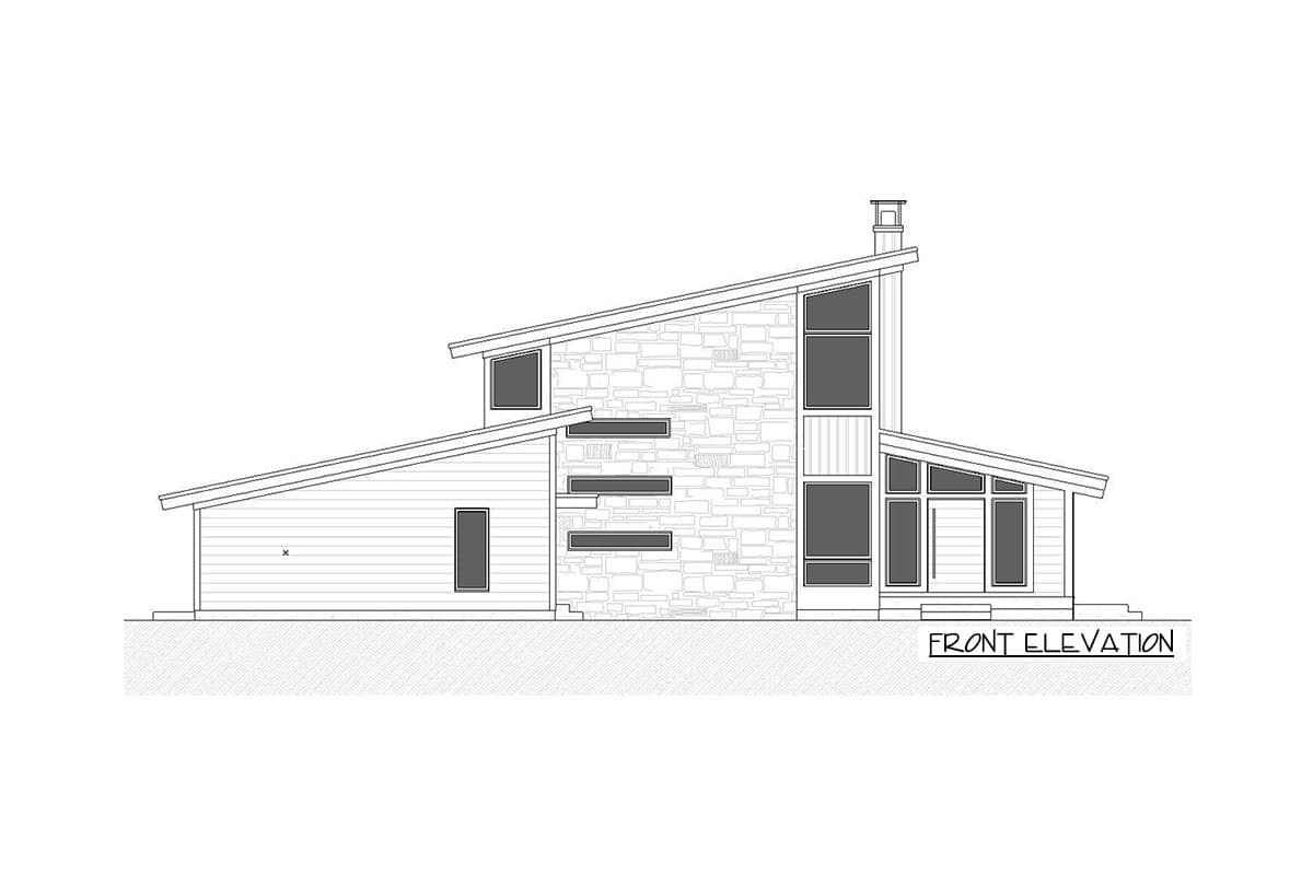 Plan 970080VC: Modern House Plan with Living On Three Levels - Image #11 - Contemporary, Modern, Northwest