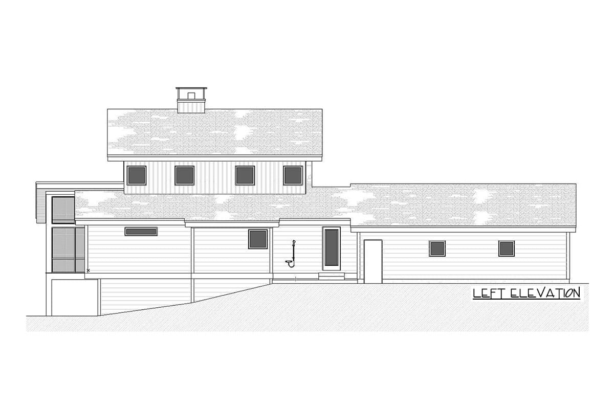 Plan 970080VC: Modern House Plan with Living On Three Levels - Image #12 - Contemporary, Modern, Northwest