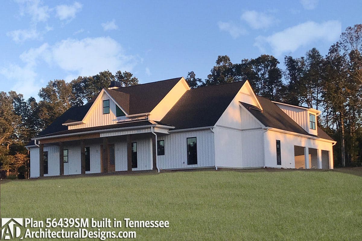 build gallery item - Farmhouse Plan 56439SM comes to life in Tennessee
