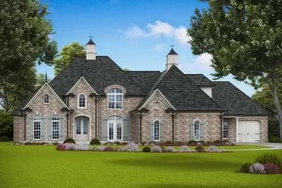 Magnificent European House Plan with Screened Porch
