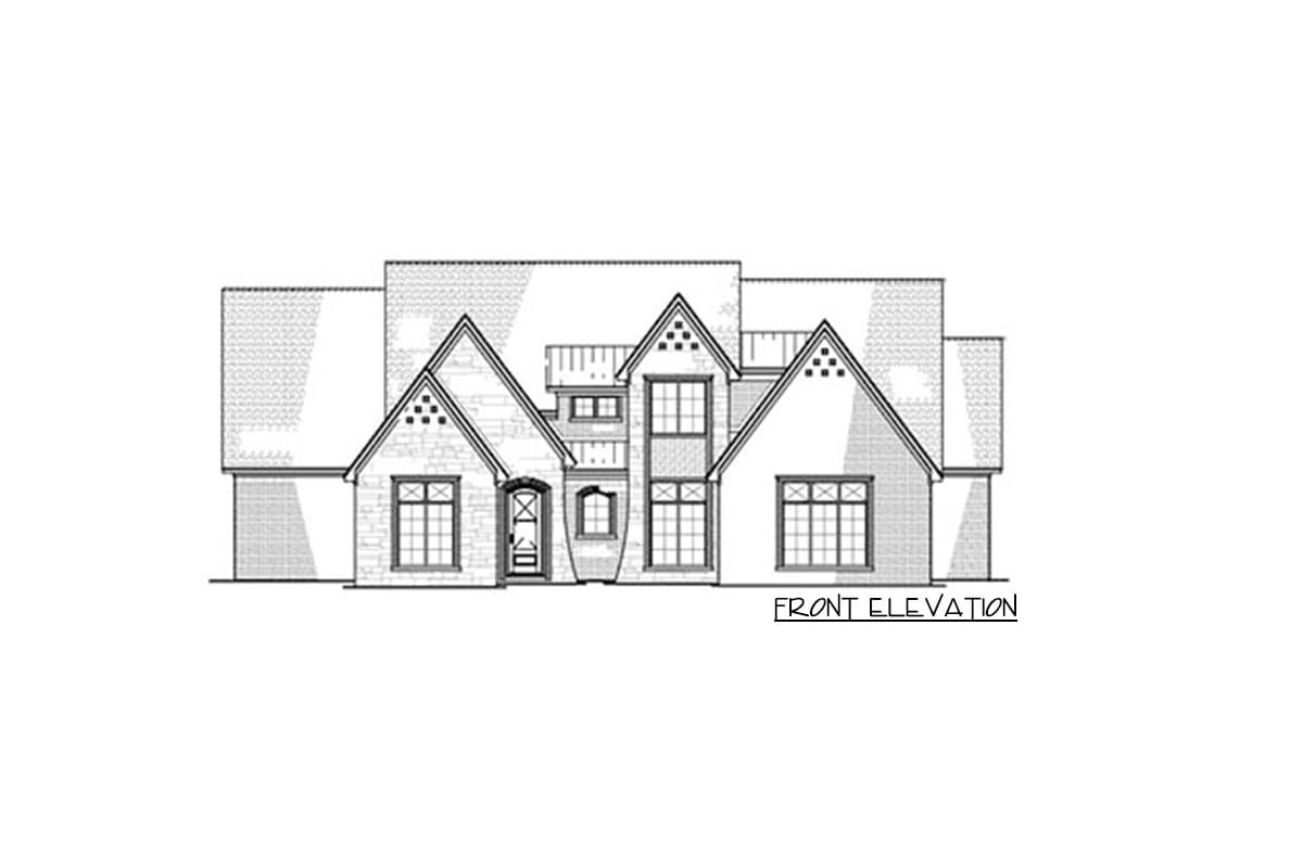 Plan 70624SND: Stunning French Country House Plan with Split Beds - 2641 Sq Ft - Image #7 - European, French Country, Southern, Transitional