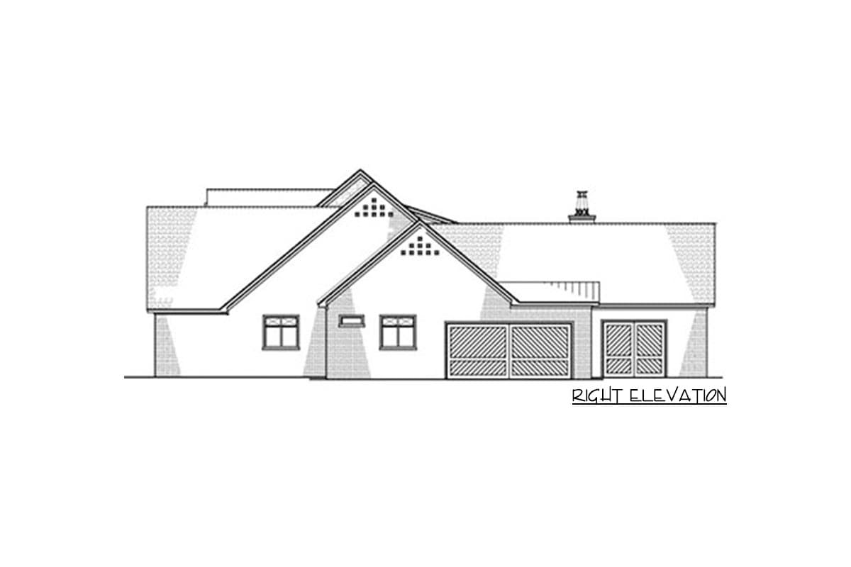 Plan 70624SND: Stunning French Country House Plan with Split Beds - 2641 Sq Ft - Image #10 - European, French Country, Southern, Transitional