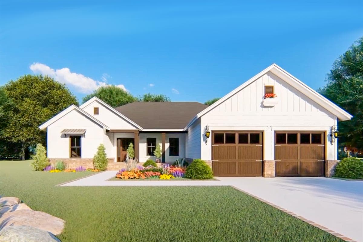 Plan 51189MM: New American Ranch Home Plan with Split Bed Layout - 1600 Sq Ft - Image #12 - Country, Craftsman, Farmhouse, New American, Ranch, Traditional