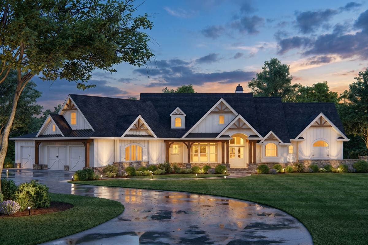 Plan 25671GE: New American House Plan with Two Walk-In Pantries and Great Outdoor Spaces - Image #3 - Country, Craftsman, Mountain, New American, Northwest