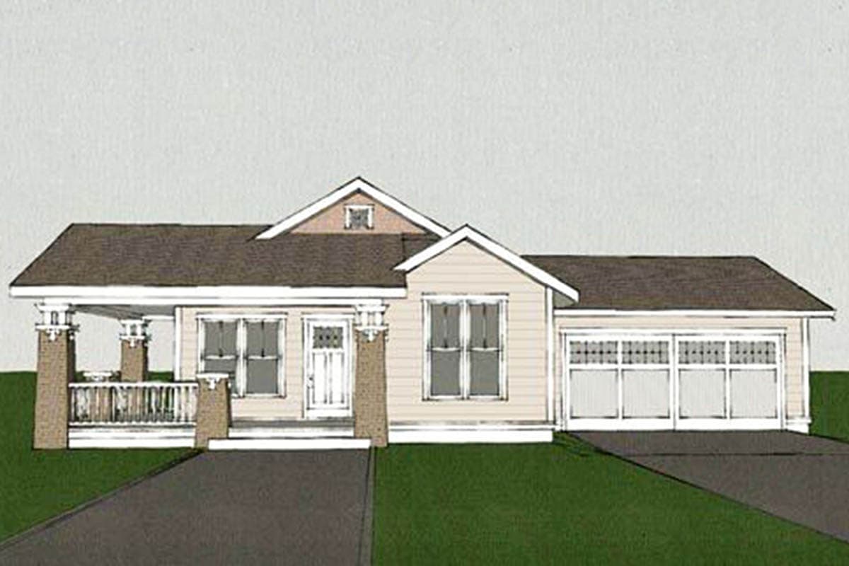 Plan 50172PH: 3-Bed Bungalow House Plan with Attached Garage - Image #8 - Bungalow, Cottage, Craftsman, Northwest