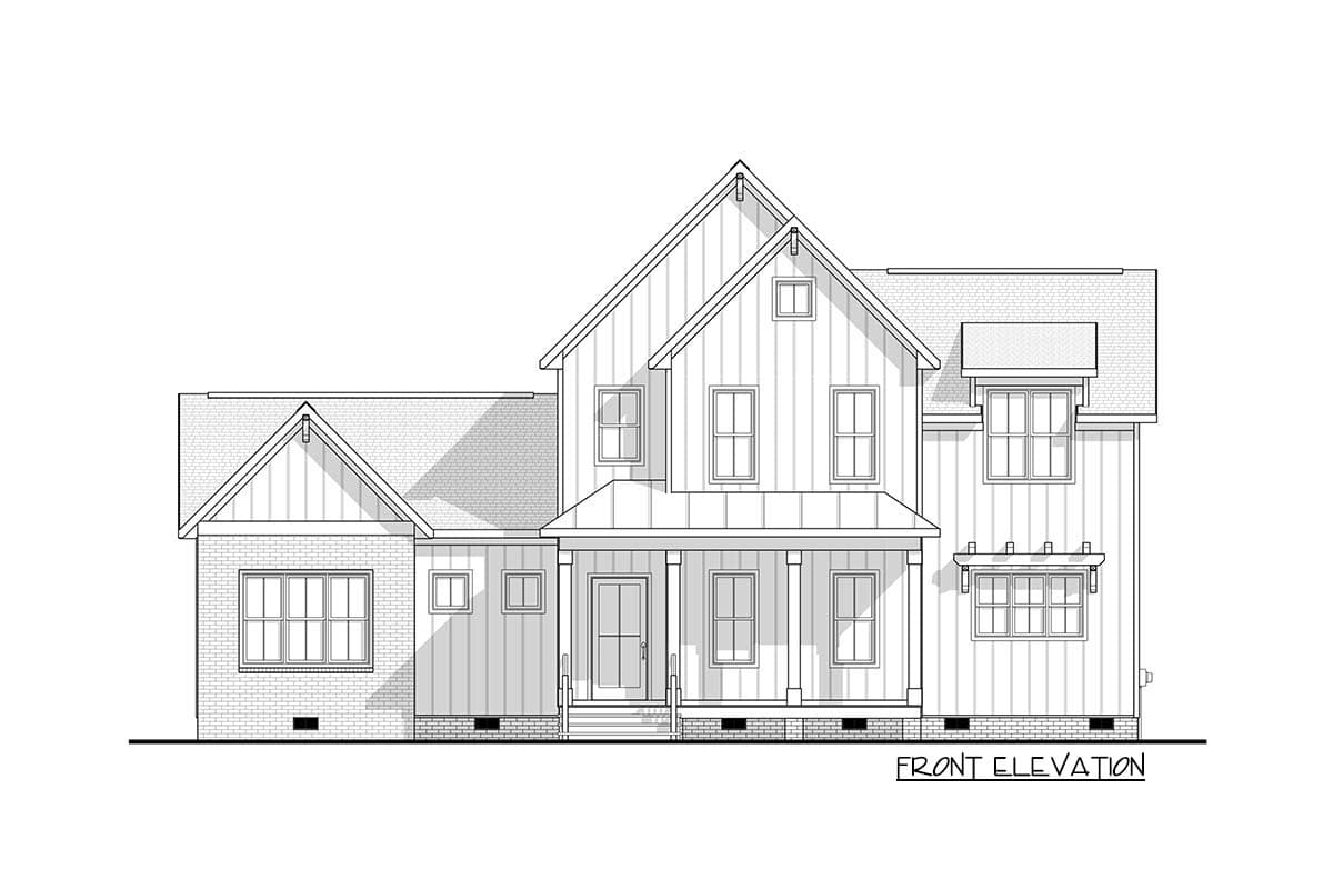 Plan 83607CRW: Darling Farmhouse Cottage Plan with First-Floor Owner's Bedroom - Image #11 - Cottage, Country, Farmhouse, New American
