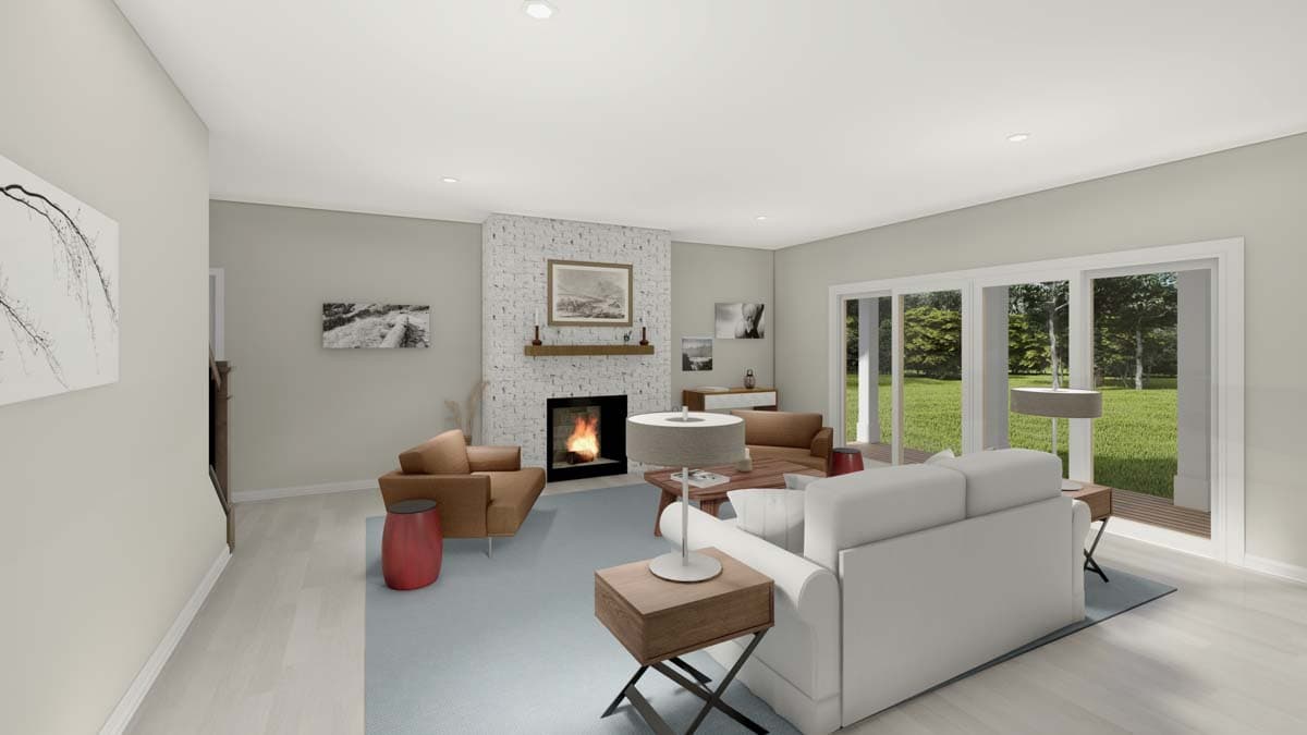 Plan 83607CRW: Darling Farmhouse Cottage Plan with First-Floor Owner's Bedroom - Image #9 - Cottage, Country, Farmhouse, New American