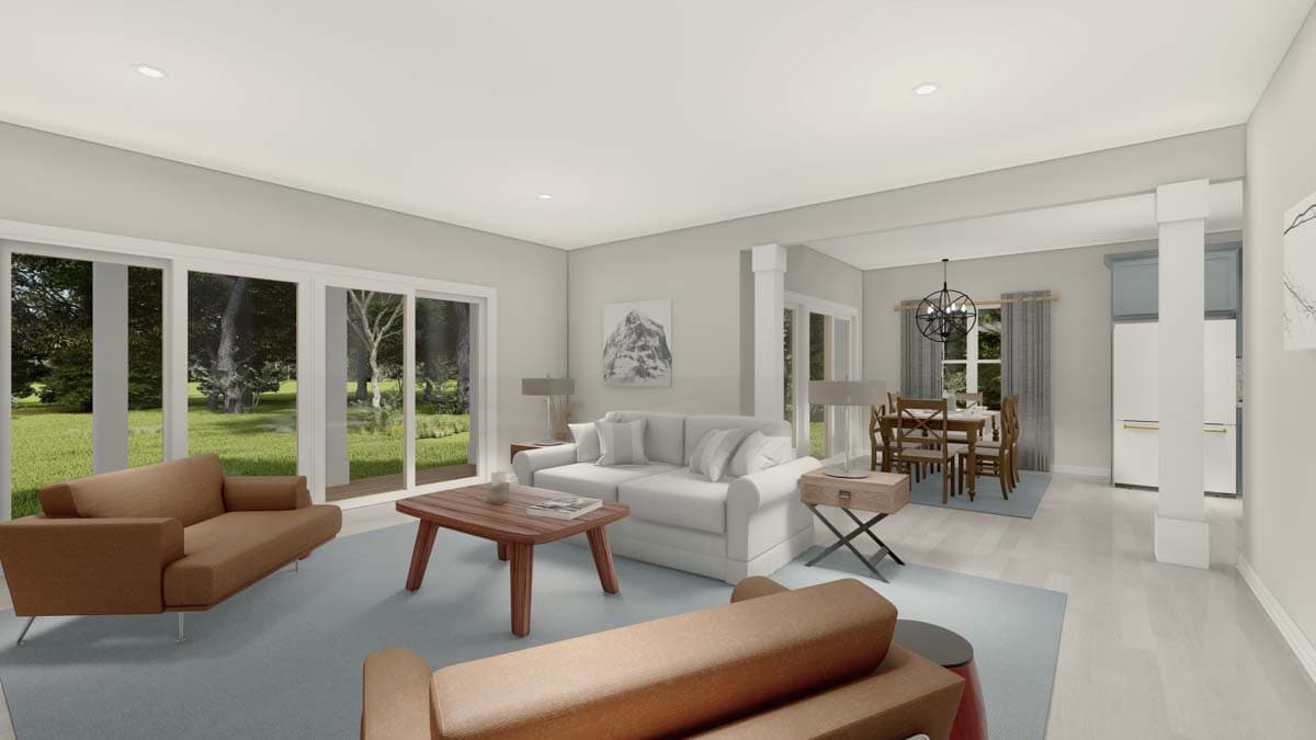 Plan 83607CRW: Darling Farmhouse Cottage Plan with First-Floor Owner's Bedroom - Image #10 - Cottage, Country, Farmhouse, New American