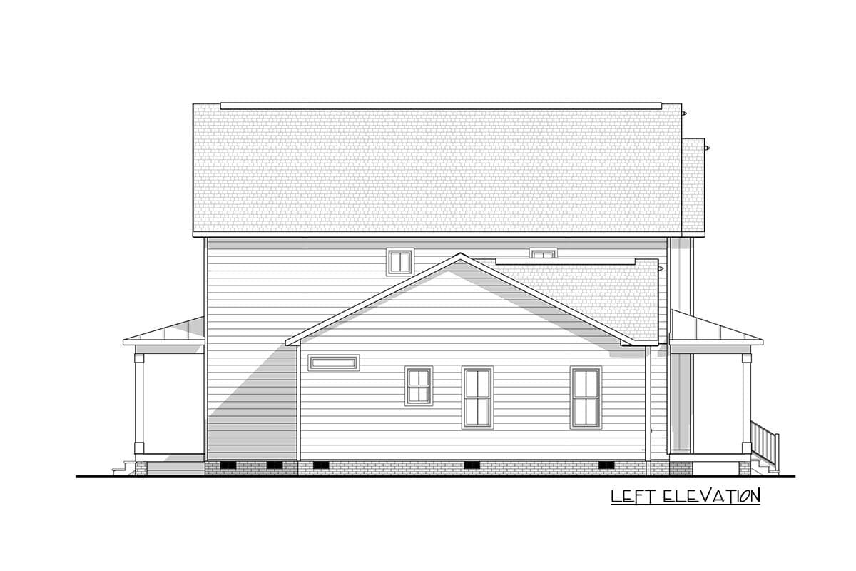 Plan 83607CRW: Darling Farmhouse Cottage Plan with First-Floor Owner's Bedroom - Image #12 - Cottage, Country, Farmhouse, New American