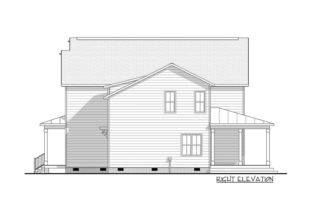 Plan 83607CRW: Darling Farmhouse Cottage Plan with First-Floor Owner's Bedroom - Image #14 - Cottage, Country, Farmhouse, New American