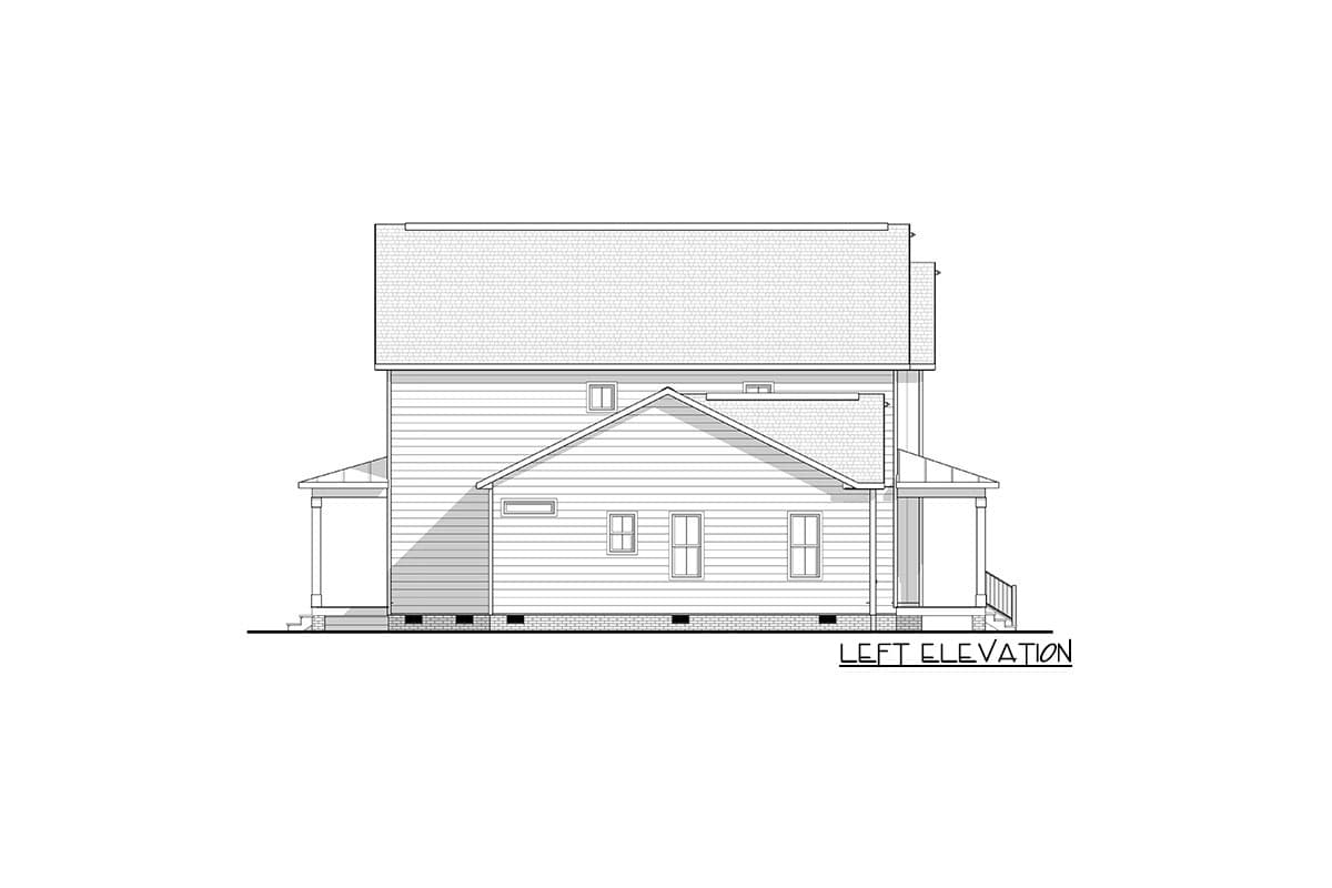 Plan 83608CRW: Darling Farmhouse Cottage Plan with 2-Car Garage - Image #11 - Cottage, Country, Farmhouse, Modern Farmhouse, New American
