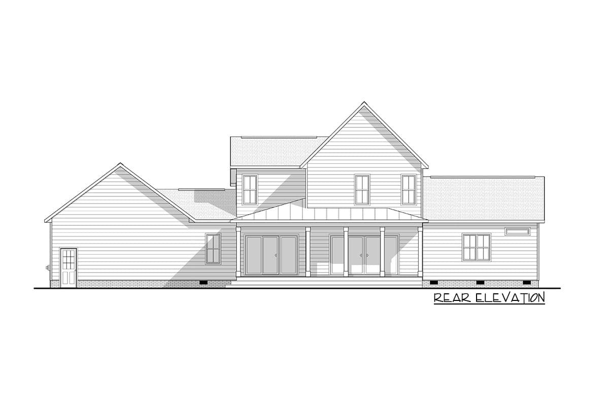 Plan 83608CRW: Darling Farmhouse Cottage Plan with 2-Car Garage - Image #12 - Cottage, Country, Farmhouse, Modern Farmhouse, New American