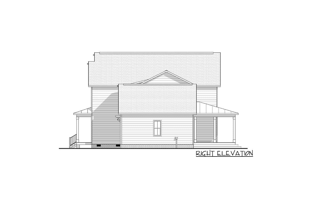 Plan 83608CRW: Darling Farmhouse Cottage Plan with 2-Car Garage - Image #13 - Cottage, Country, Farmhouse, Modern Farmhouse, New American