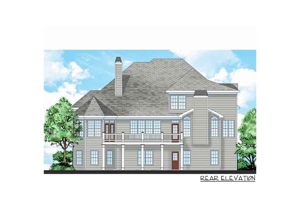 Plan 710188BTZ: Mast-Down House Plan with Optional Upstairs Children's Retreat - Image #13 - Southern, Traditional