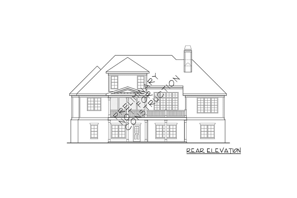 Plan 710189BTZ: One-Story House Plan with Bonus Upstairs - Image #9 - Southern, Traditional