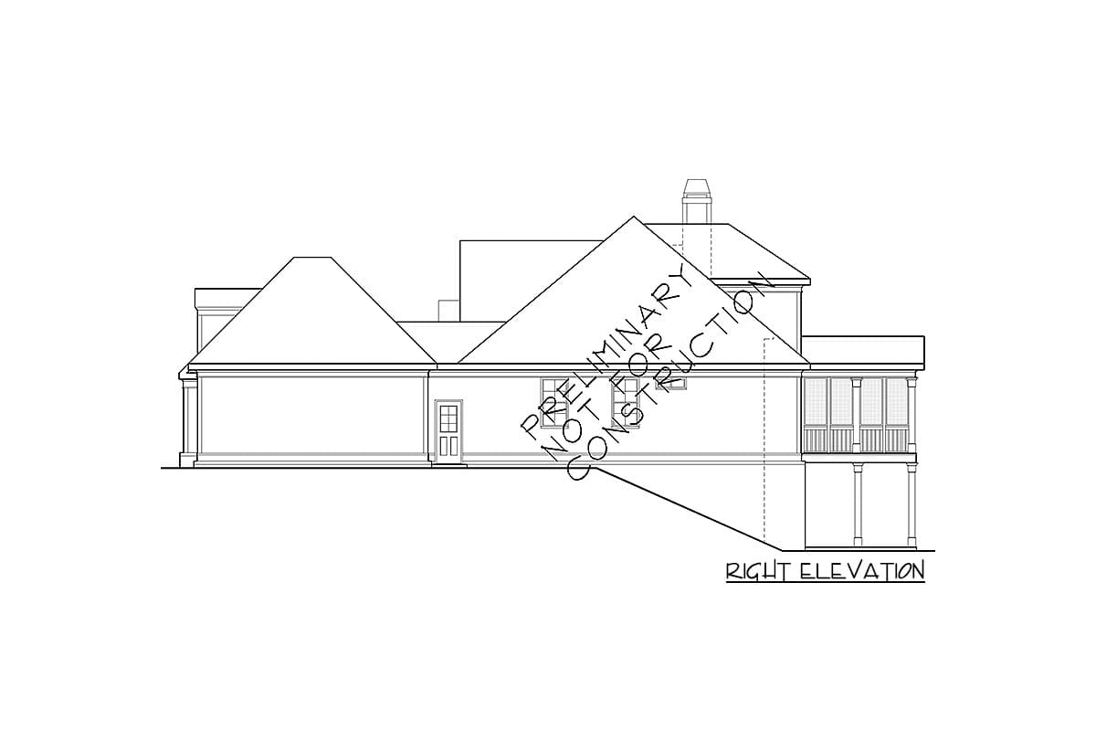 Plan 710189BTZ: One-Story House Plan with Bonus Upstairs - Image #10 - Southern, Traditional