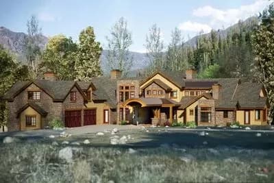 Grand Mountain House Plan with Ample Outdoor Living