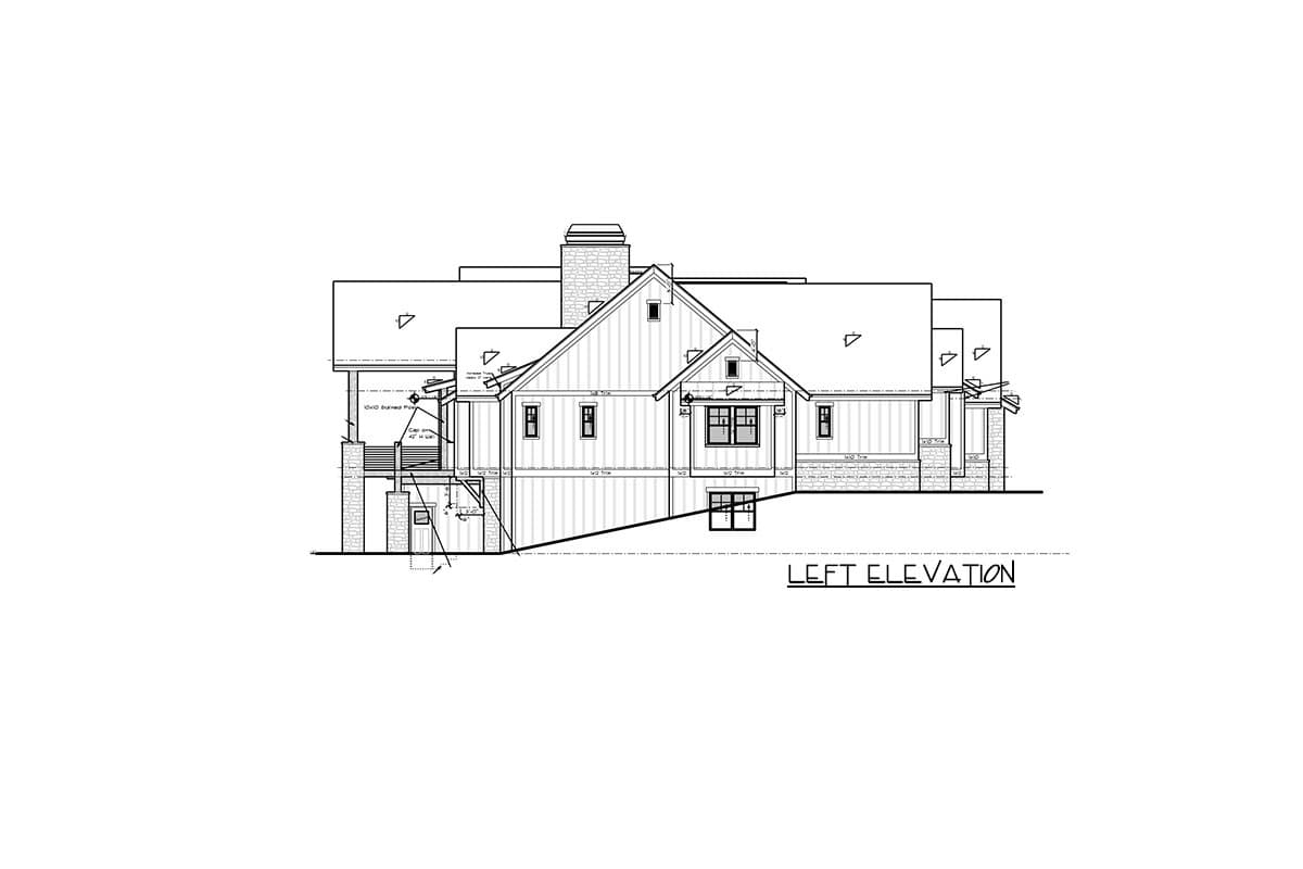 Plan 95080RW: Deluxe Mountain Craftsman House Plan with 4-Car Garage - Image #4 - Country, Craftsman, Modern Farmhouse, Mountain, New American, Rustic