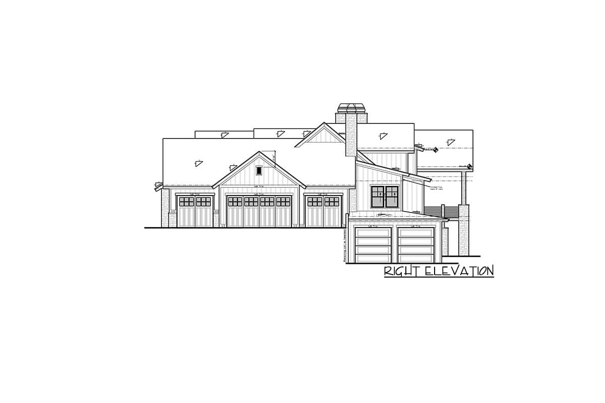 Plan 95080RW: Deluxe Mountain Craftsman House Plan with 4-Car Garage - Image #6 - Country, Craftsman, Modern Farmhouse, Mountain, New American, Rustic