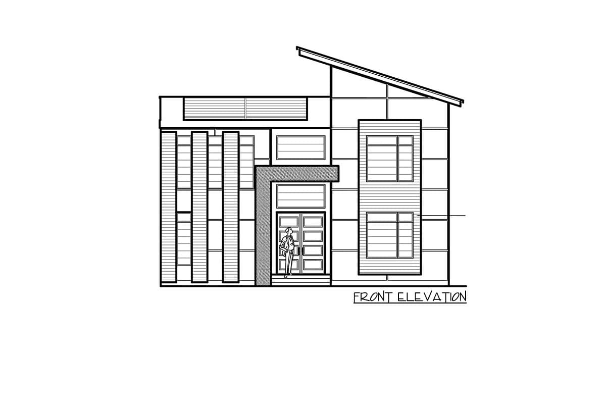 Plan 666060RAF: Modern House Plan with Drive Under Garage - 3045 Sq Ft - Image #25 - Contemporary, Modern, Northwest