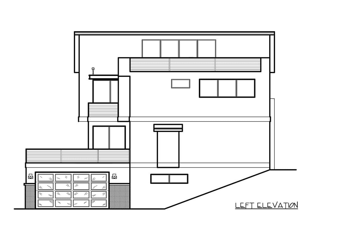 Plan 666060RAF: Modern House Plan with Drive Under Garage - 3045 Sq Ft - Image #26 - Contemporary, Modern, Northwest