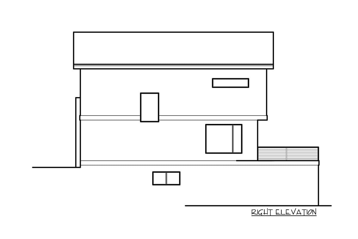 Plan 666060RAF: Modern House Plan with Drive Under Garage - 3045 Sq Ft - Image #28 - Contemporary, Modern, Northwest