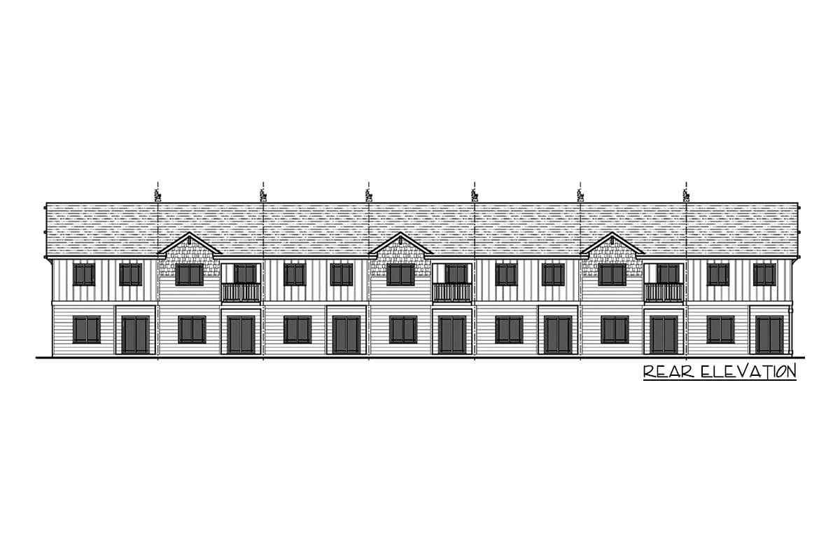 Plan 38030LB: 7-Unit House Plan with Varying Units - Image #5 - Craftsman, Northwest, Traditional