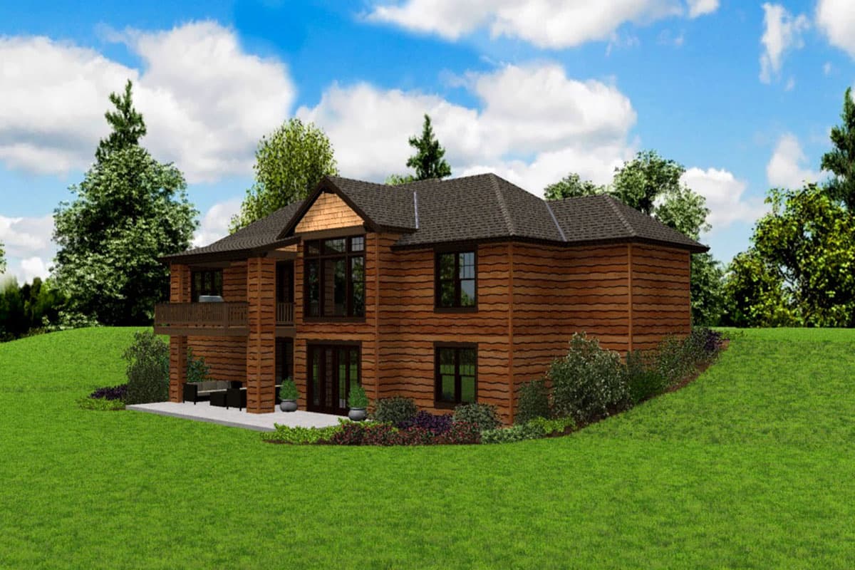 Plan 69730AM: Split Bedroom Craftsman House Plan on Walkout Basement - Image #6 - Country, Craftsman, Mountain, Ranch, Rustic