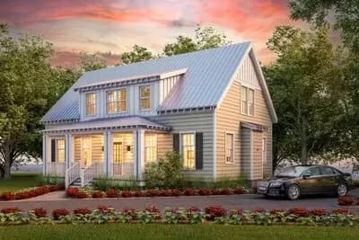 Comfortable Cottage Plan with Main-Floor Master Bedroom