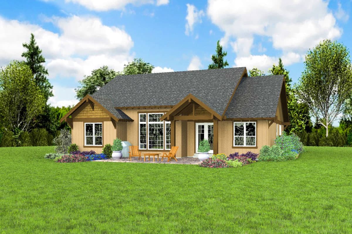 Plan 69727AM: Craftsman Ranch Home Plan with Two Master Suites - 2498 Sq Ft - Image #8 - Cottage, Craftsman, Northwest