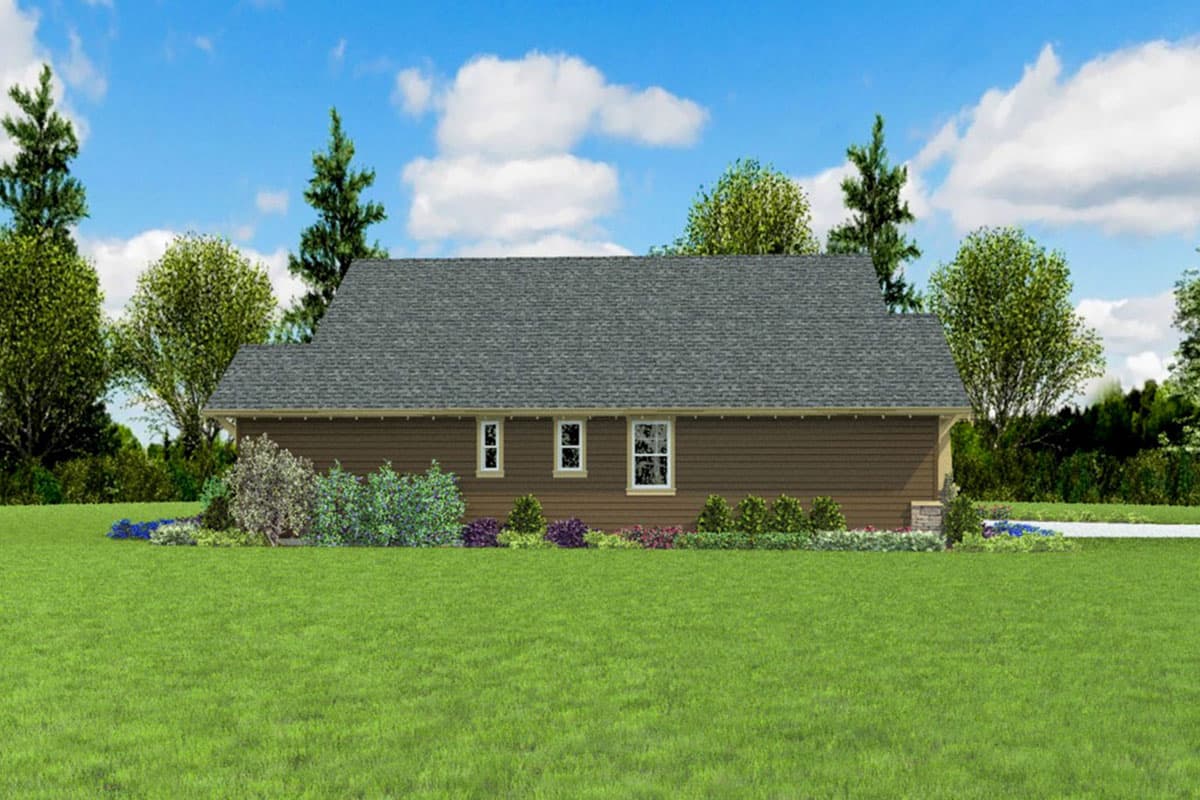 Plan 69729AM: Craftsman Home Plan with Main Floor Master Suites and an RV Garage - 1834 Sq Ft - Image #5 - Bungalow, Country, Craftsman, Mountain, Northwest