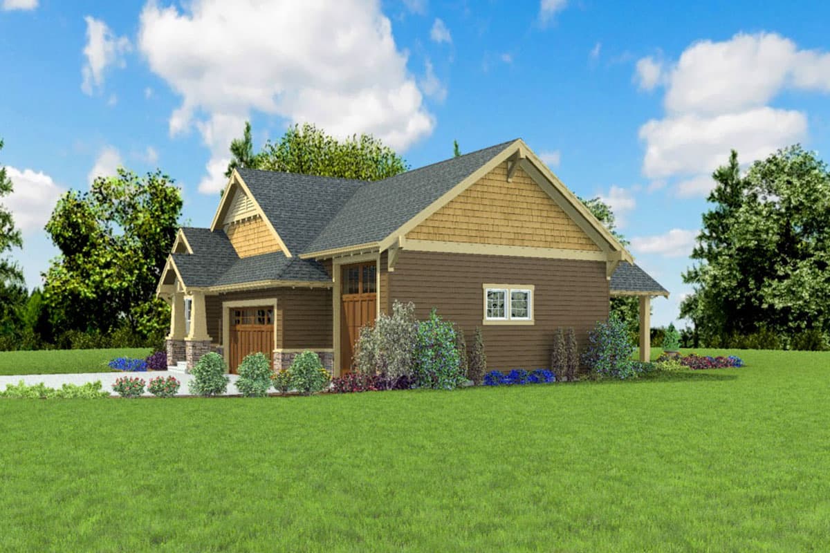 Plan 69729AM: Craftsman Home Plan with Main Floor Master Suites and an RV Garage - 1834 Sq Ft - Image #11 - Bungalow, Country, Craftsman, Mountain, Northwest