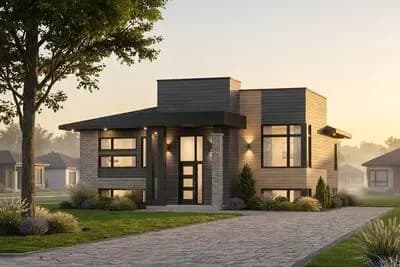 Modern House Plan with Open Floor Plan