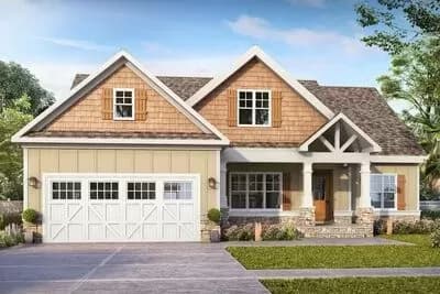 Appealing Craftsman House Plan with Walk-out Basement