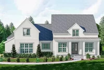 Split Bedroom House Plan with Large Walk-Through Pantry