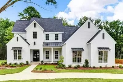 Two-Story Acadian House Plan with First-Floor Master