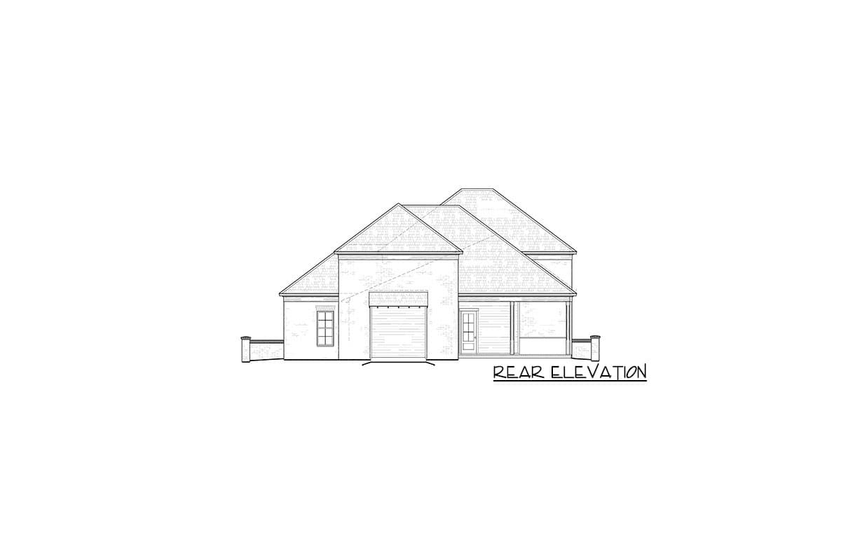 Plan 510072WDY: Magnificent Acadian House Plan with Screened Porch - Image #4 - Acadian, French Country, Louisiana-Style, Southern