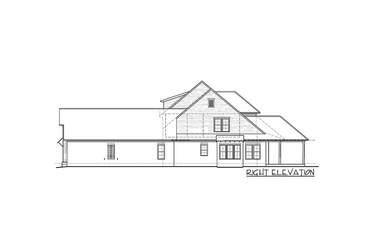 Plan 510080WDY: Two-Story Country House Plan with Large Screened Porch - Image #7 - Acadian, Country, Farmhouse, Louisiana-Style, New American, Southern