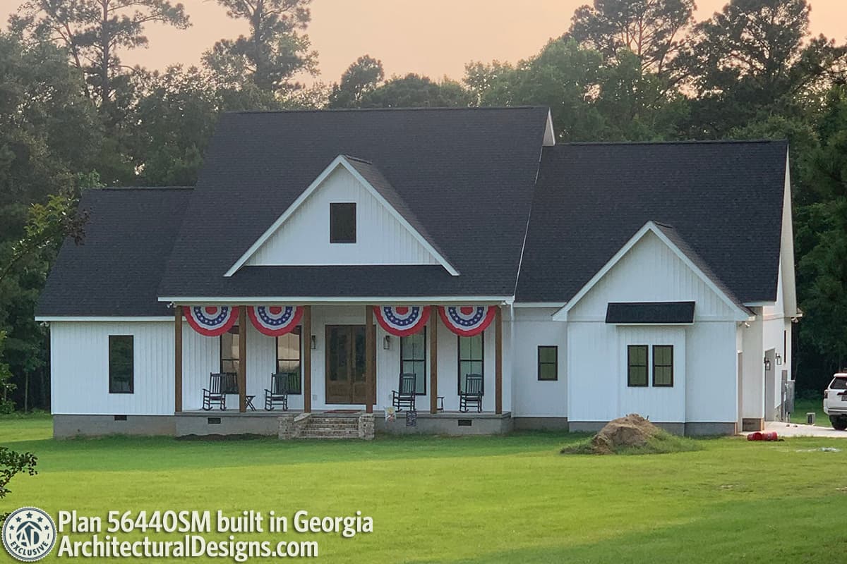 build gallery item - Modern Farmhouse Plan 56440SM comes to life in Georgia