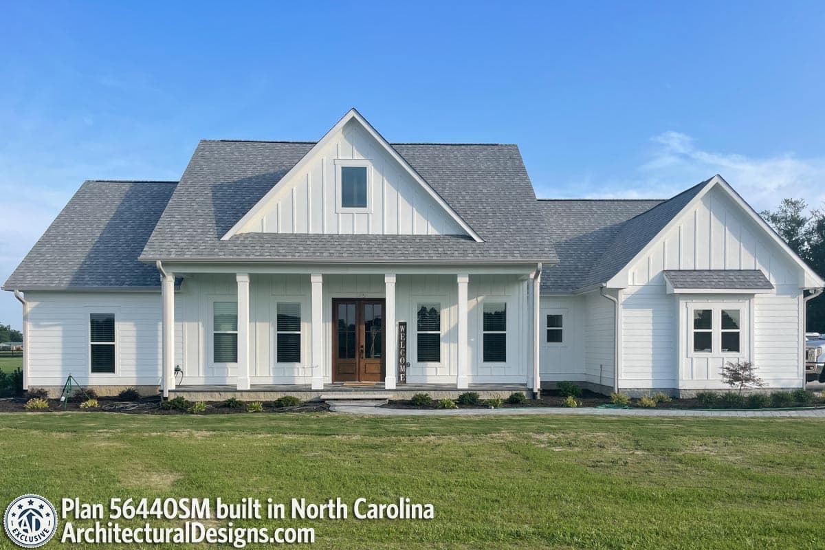 build gallery item - Modern Farmhouse Plan 56440SM Comes to Life in North Carolina