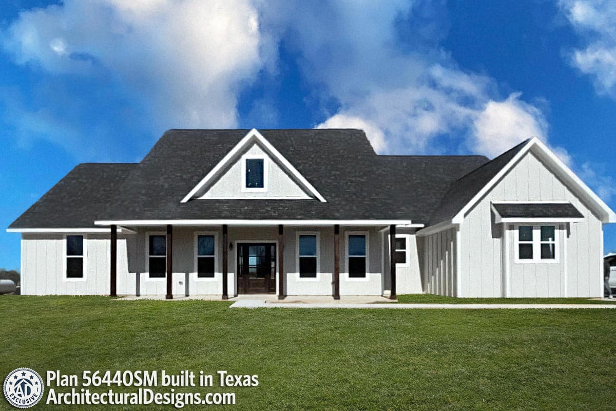 Plan 56440SM: Split Bedroom Modern Farmhouse With Rear Grilling Porch - 2166 Sq Ft - Image #29 - Country, Modern Farmhouse, New American, Traditional