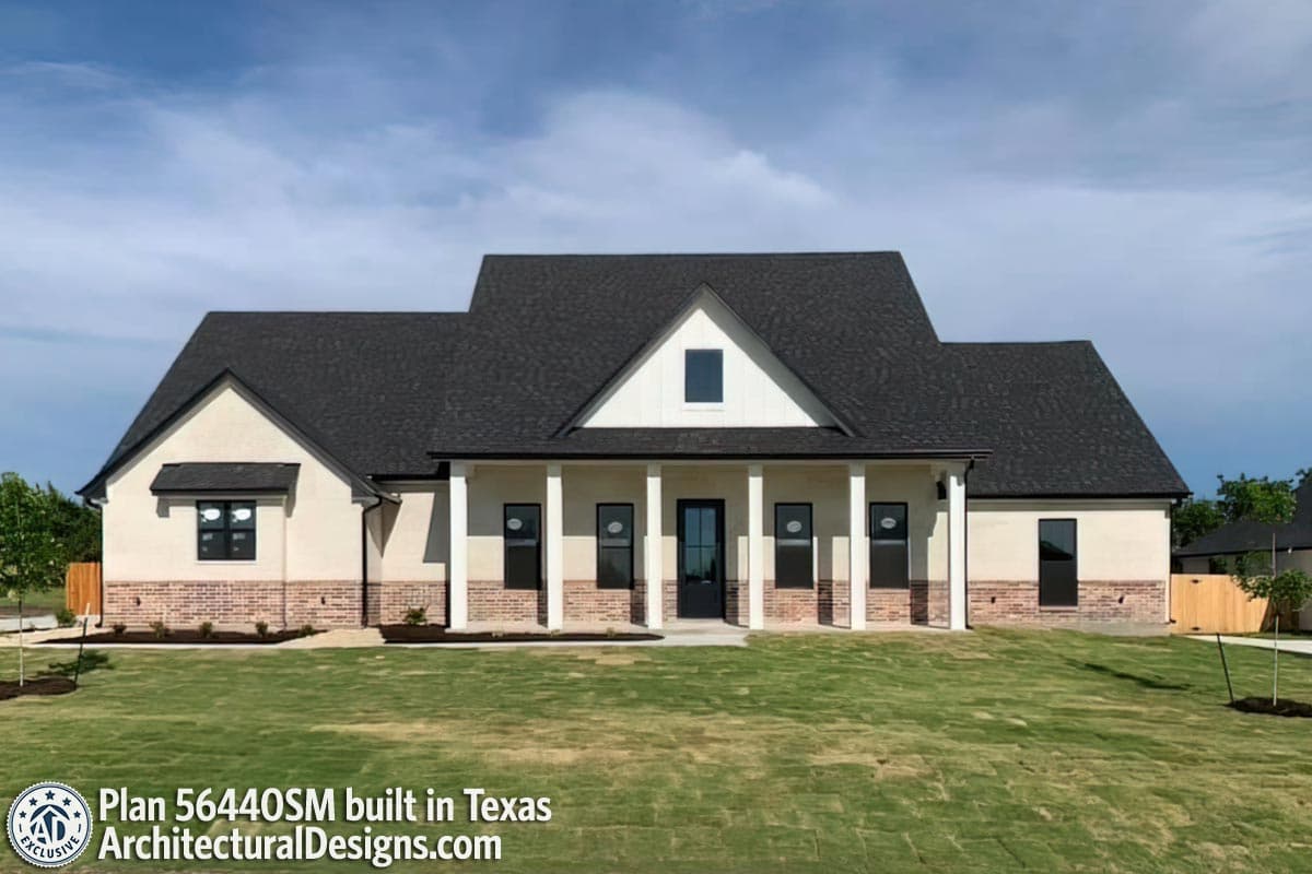 build gallery item - House Plan 56440SM Comes to Life in Texas