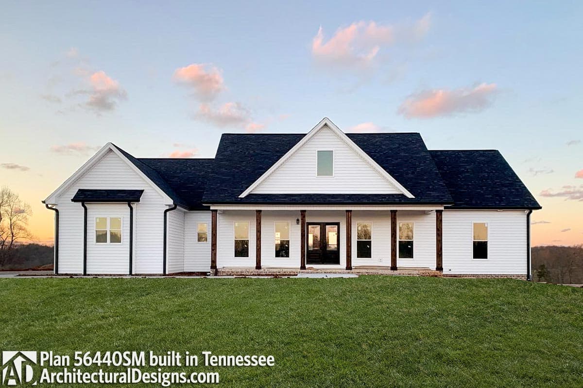 build gallery item - Modern Farmhouse Plan 56440SM Comes to Life in Tennessee