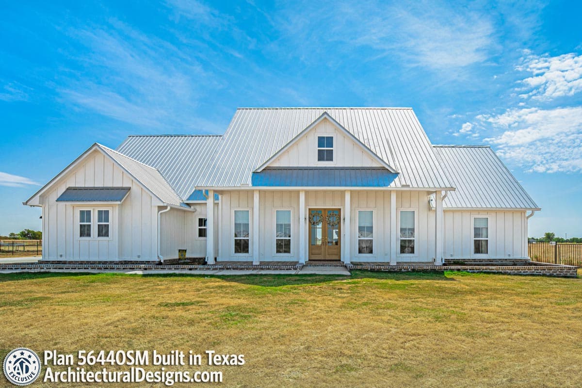 build gallery item - Modern Farmhouse Plan 56440SM Comes to Life in Texas