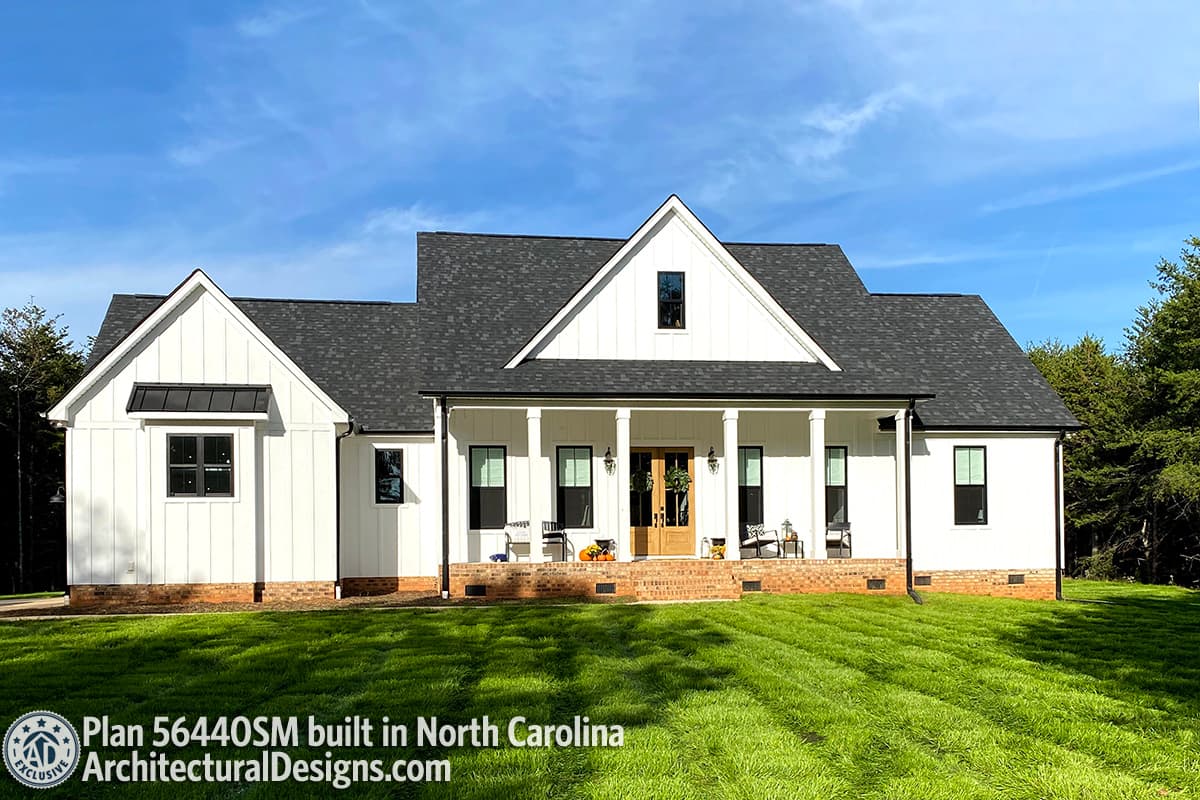 build gallery item - House Plan 56440SM comes to life in North Carolina