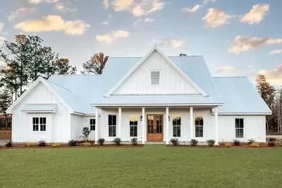 Split Bedroom Modern Farmhouse With Rear Grilling Porch - 2166 Sq Ft