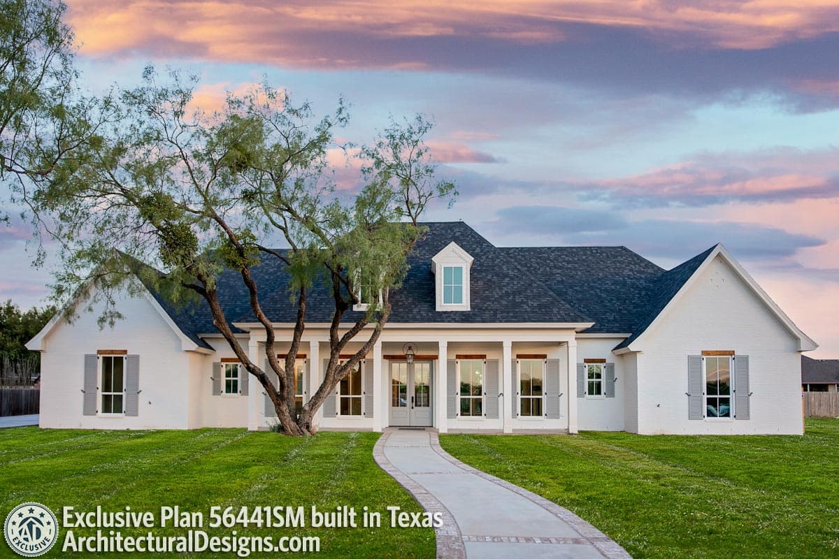 build gallery item - House Plan 56441SM Comes to Life in Texas