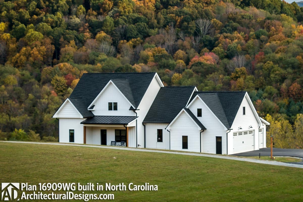 build gallery item - Modified Farmhouse Plan 16909WG Comes to Life in North Carolina