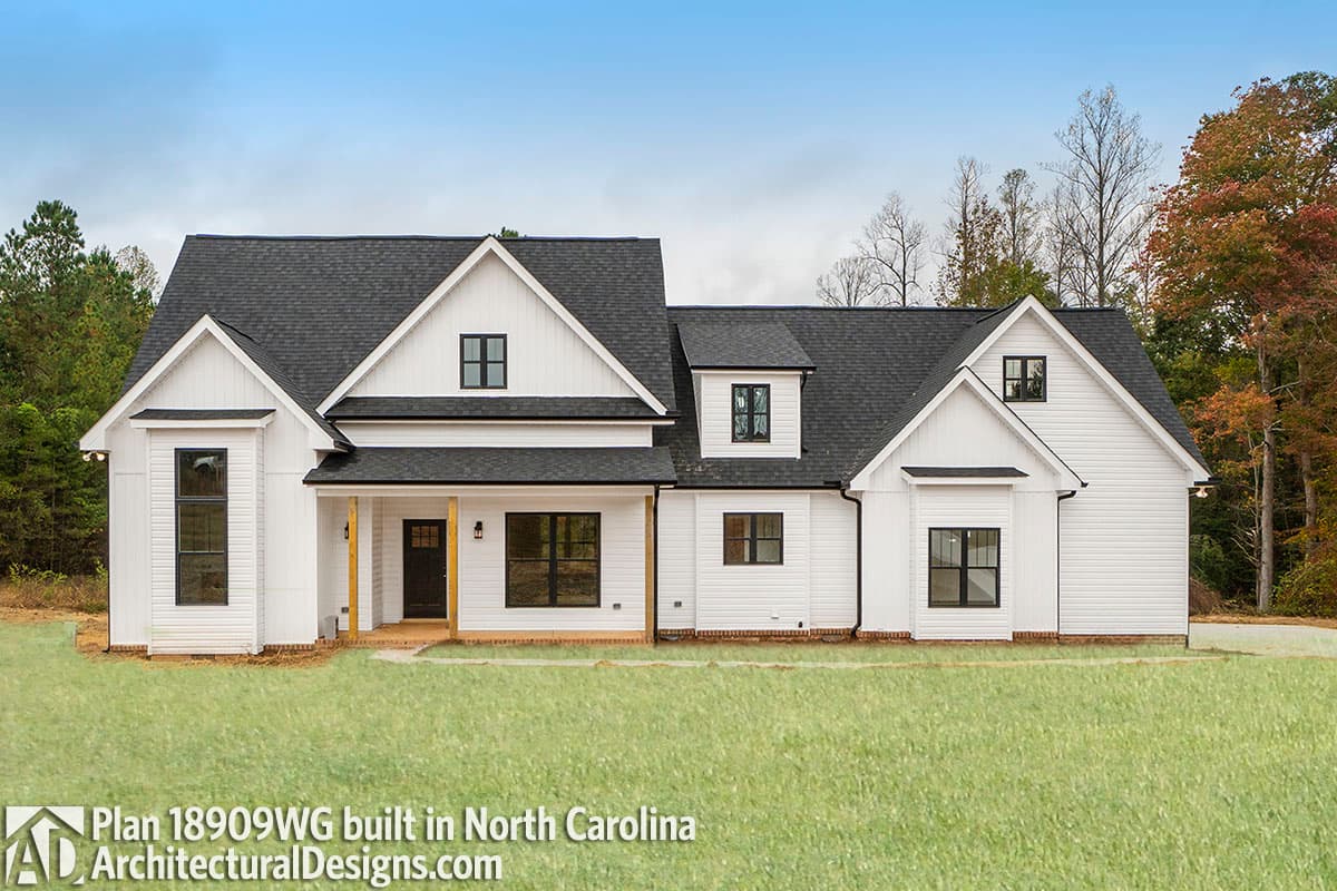 build gallery item - Farmhouse Plan 16909WG Comes to Life in North Carolina